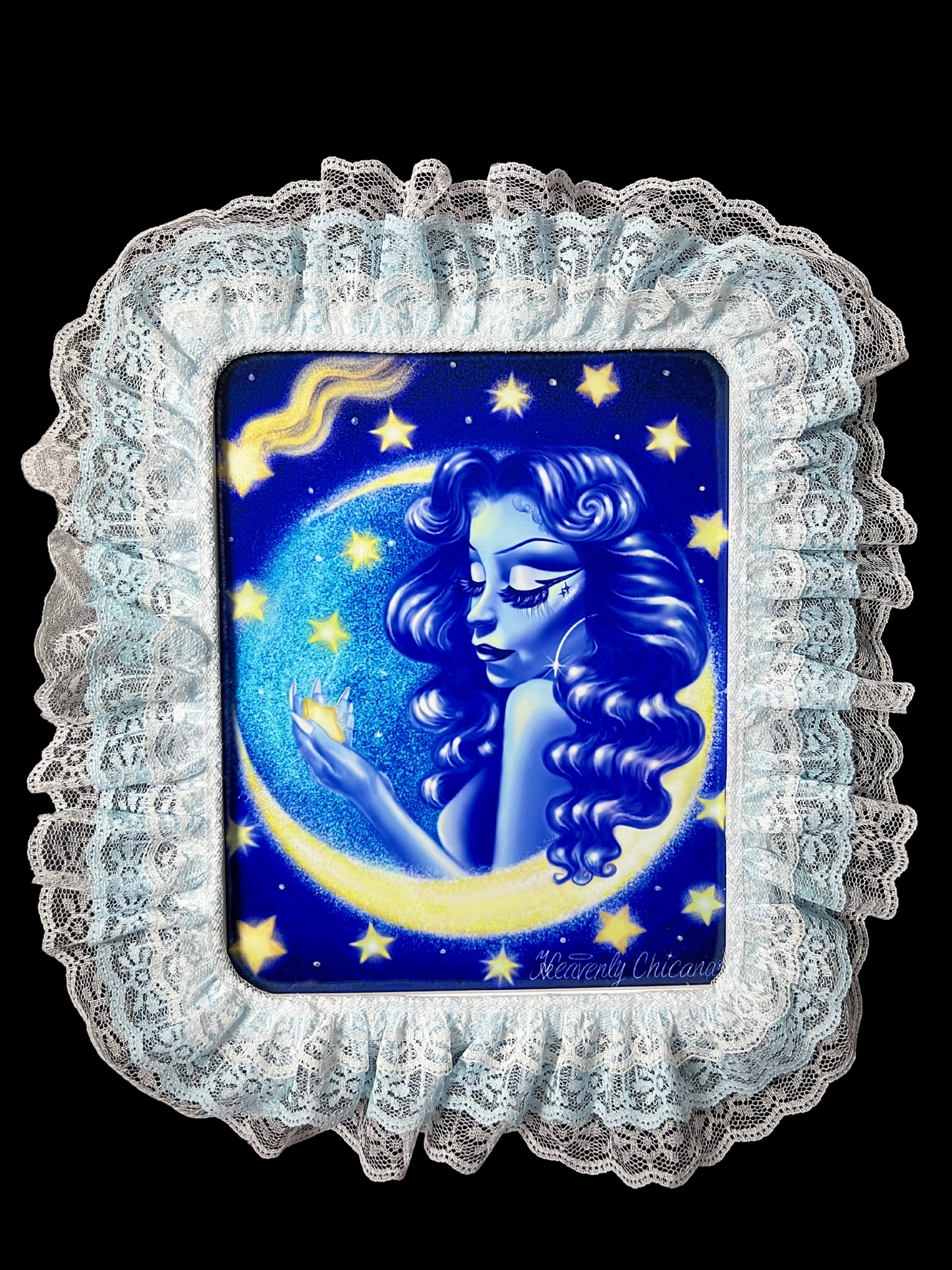 "Dreamer" Framed Print with Lace