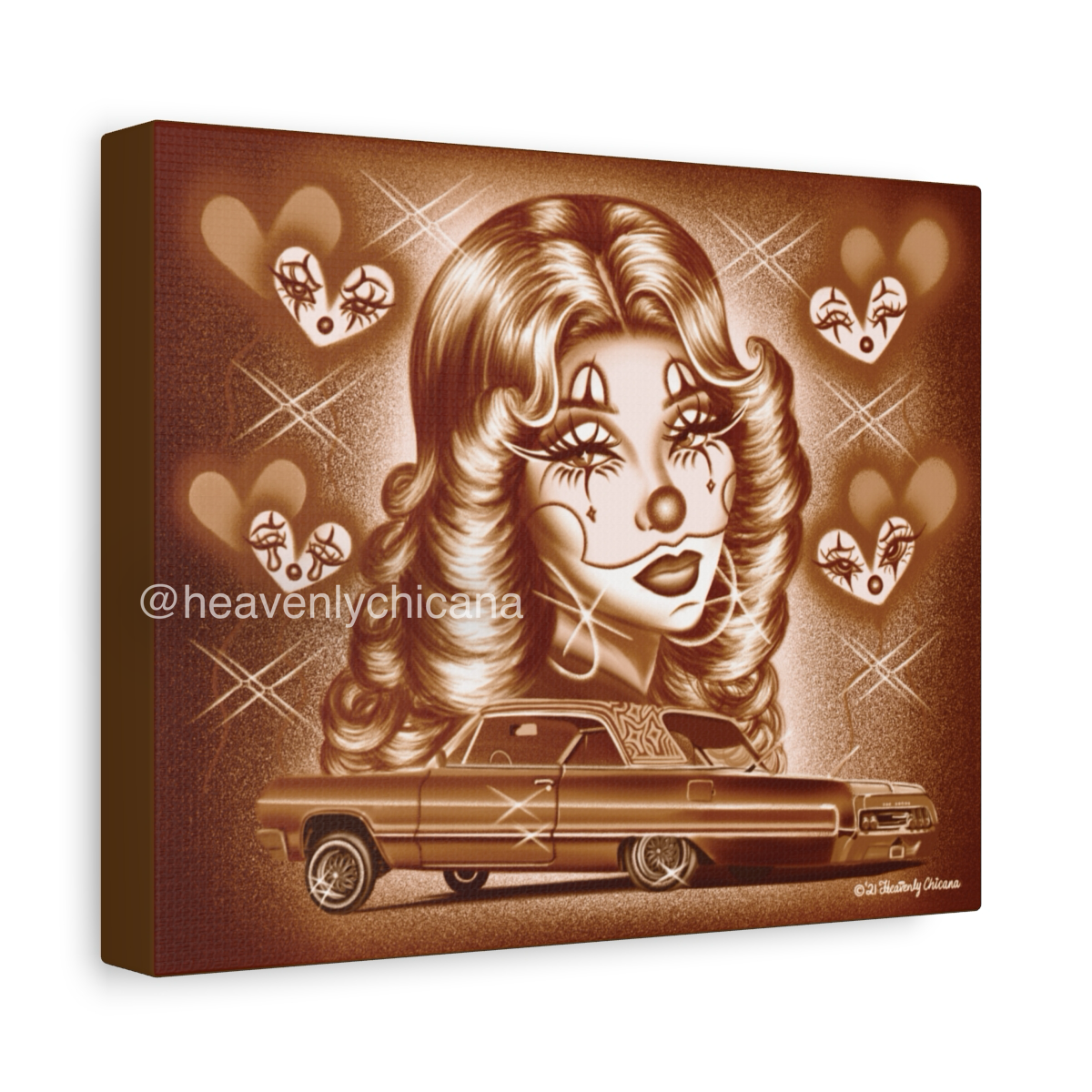 "Lovely Eyes" Canvas Print (Brown)