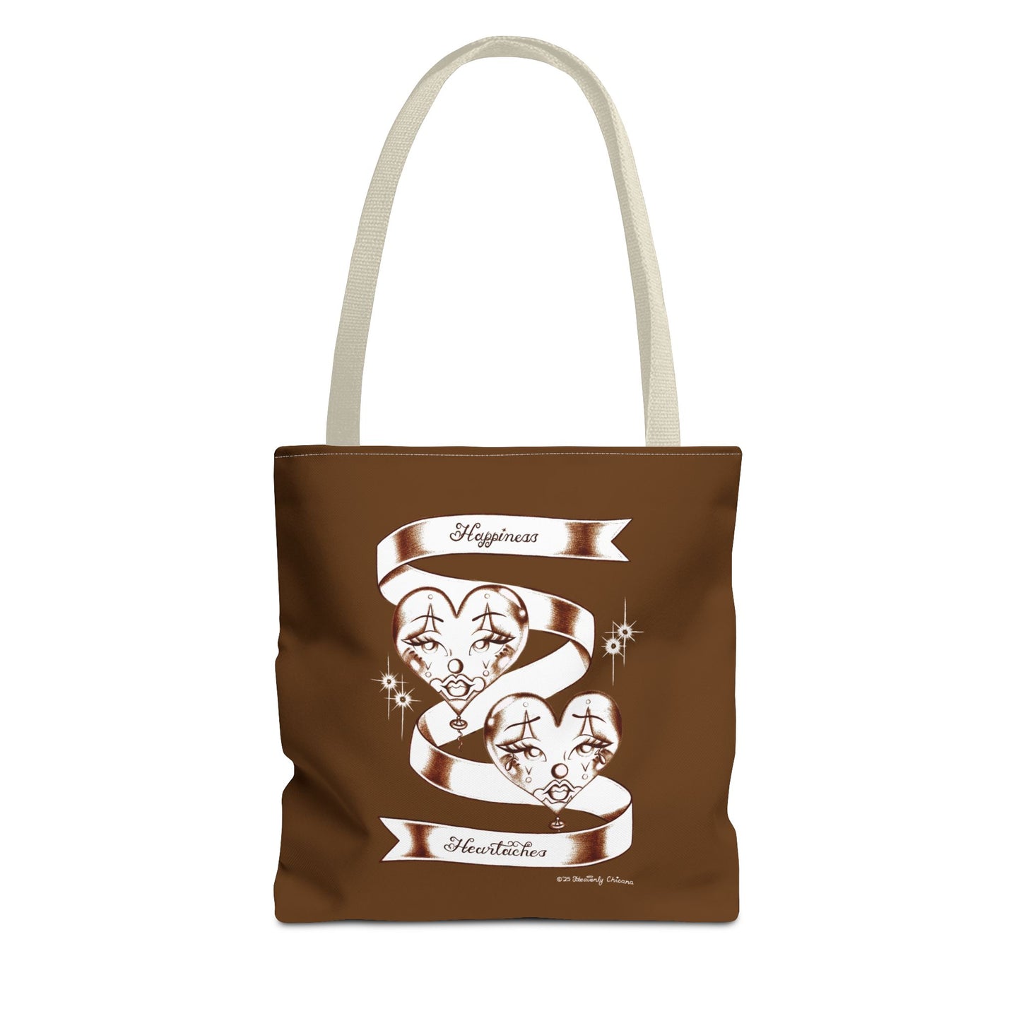 "Happiness & Heartaches" Tote Bag (BROWN)