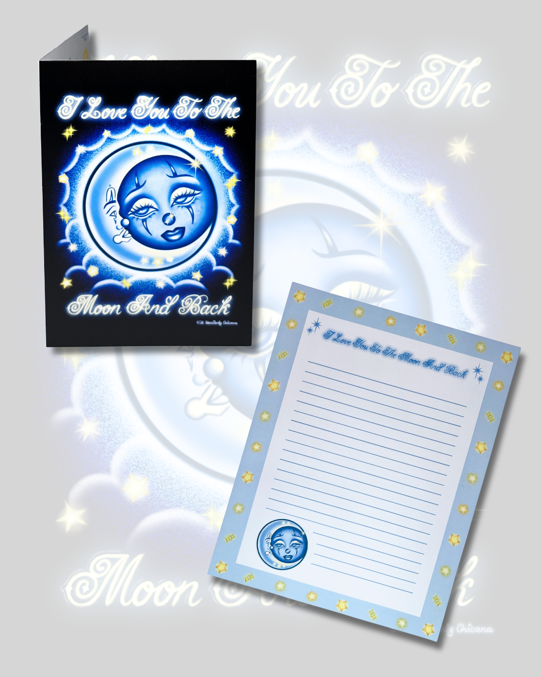 "I Love You To The Moon And Back" Anniversary Card