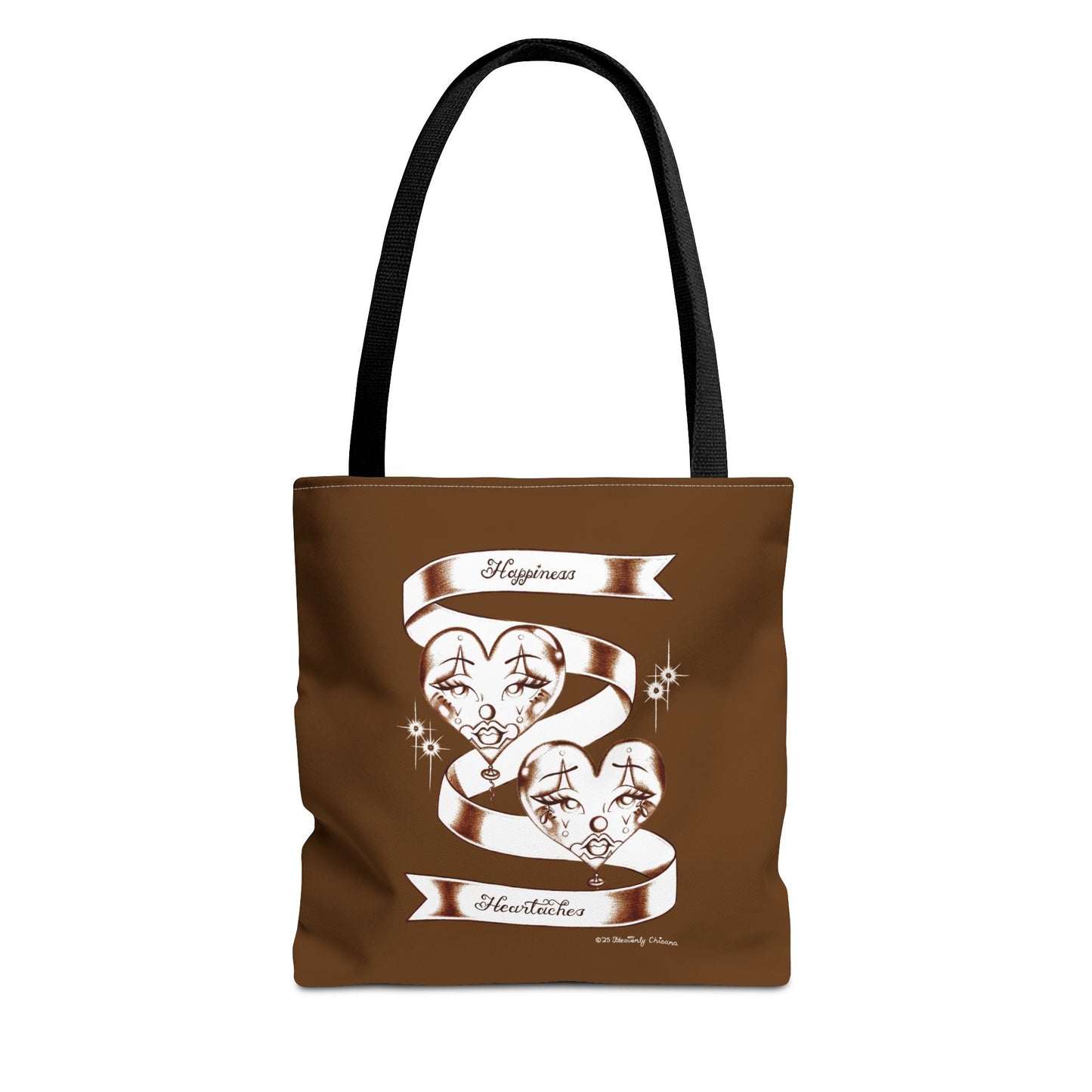 "Happiness & Heartaches" Tote Bag (BROWN)