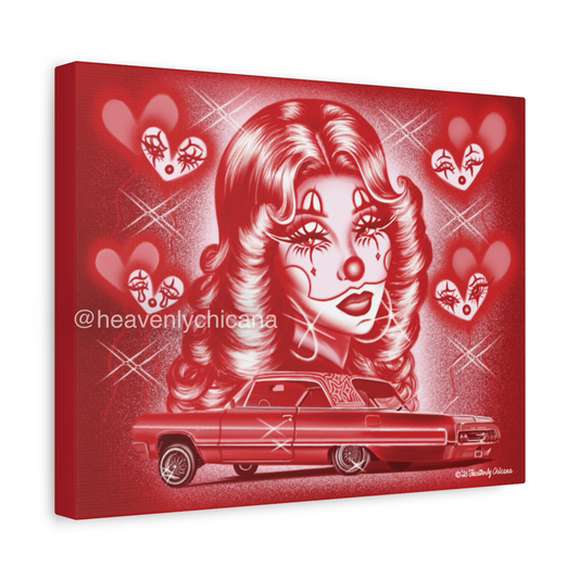 "Lovely Eyes" Canvas Print (Red)
