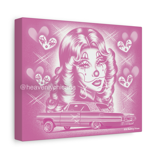 "Lovely Eyes" Canvas Print (Light Pink)