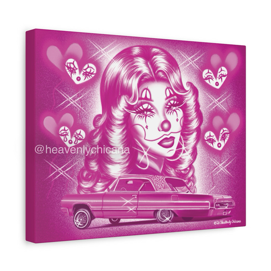 "Lovely Eyes" Canvas Print (Pink)