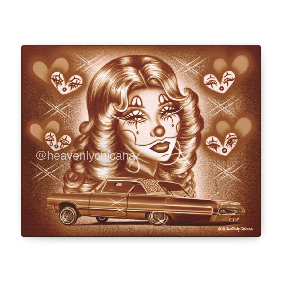 "Lovely Eyes" Canvas Print (Brown)