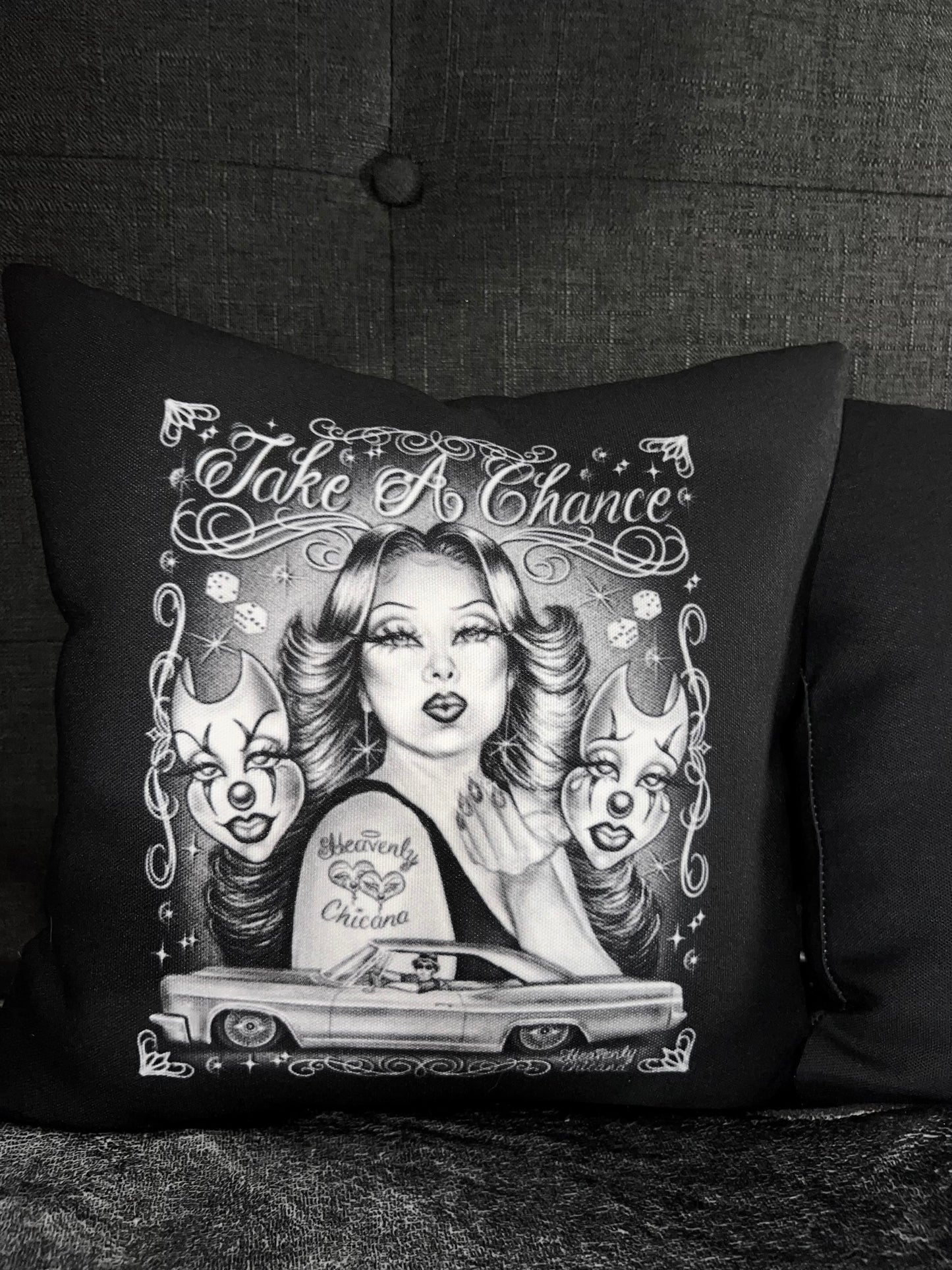 "Take A Chance" Throw Pillow