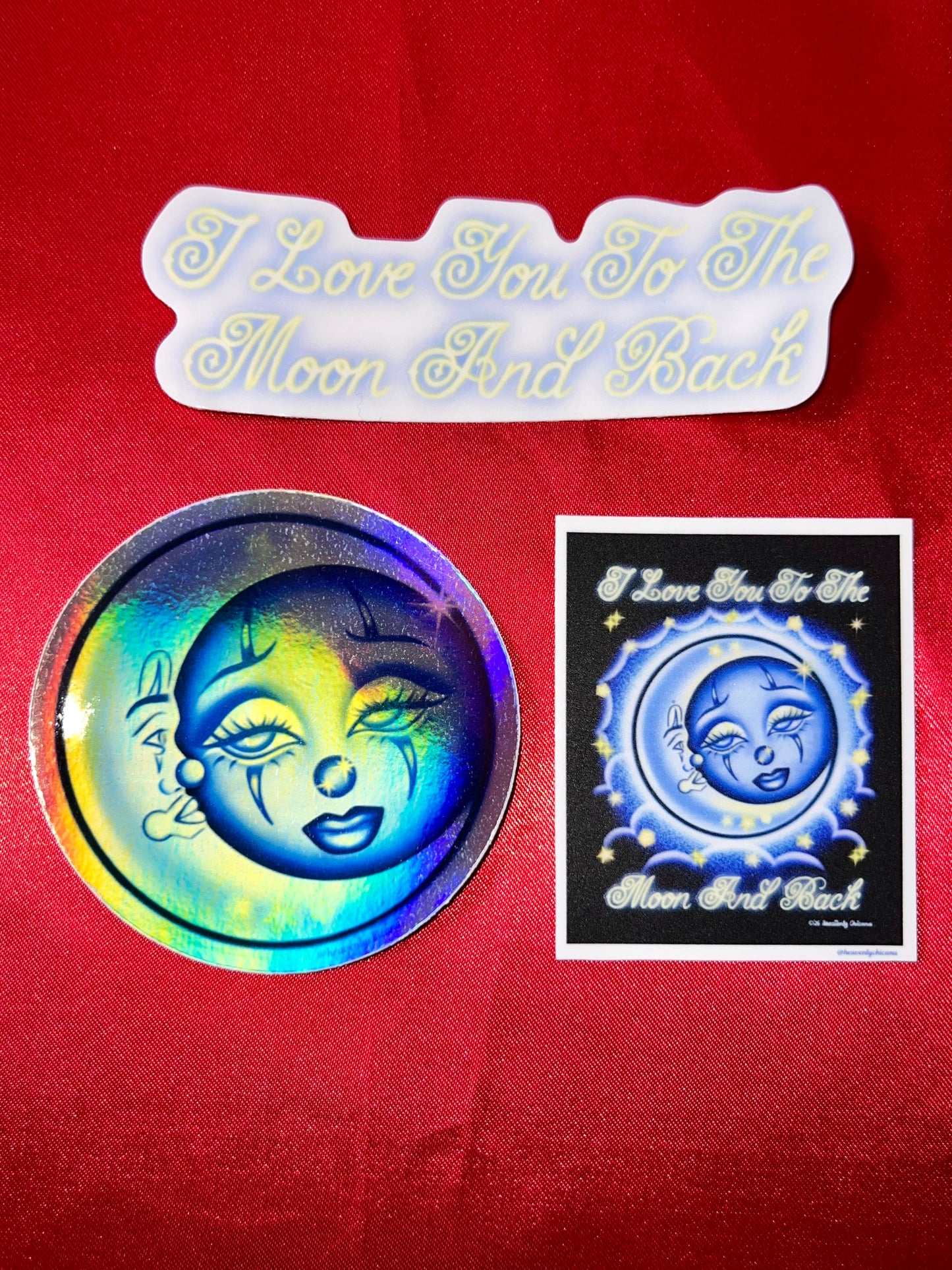 "I Love You To The Moon And Back" Sticker Pack