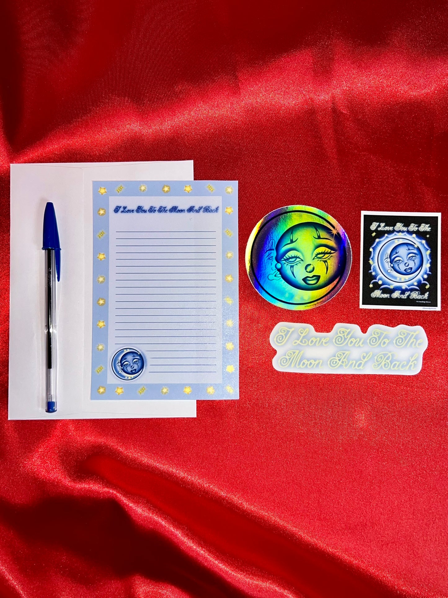 "I Love You To The Moon And Back" Sticker Pack